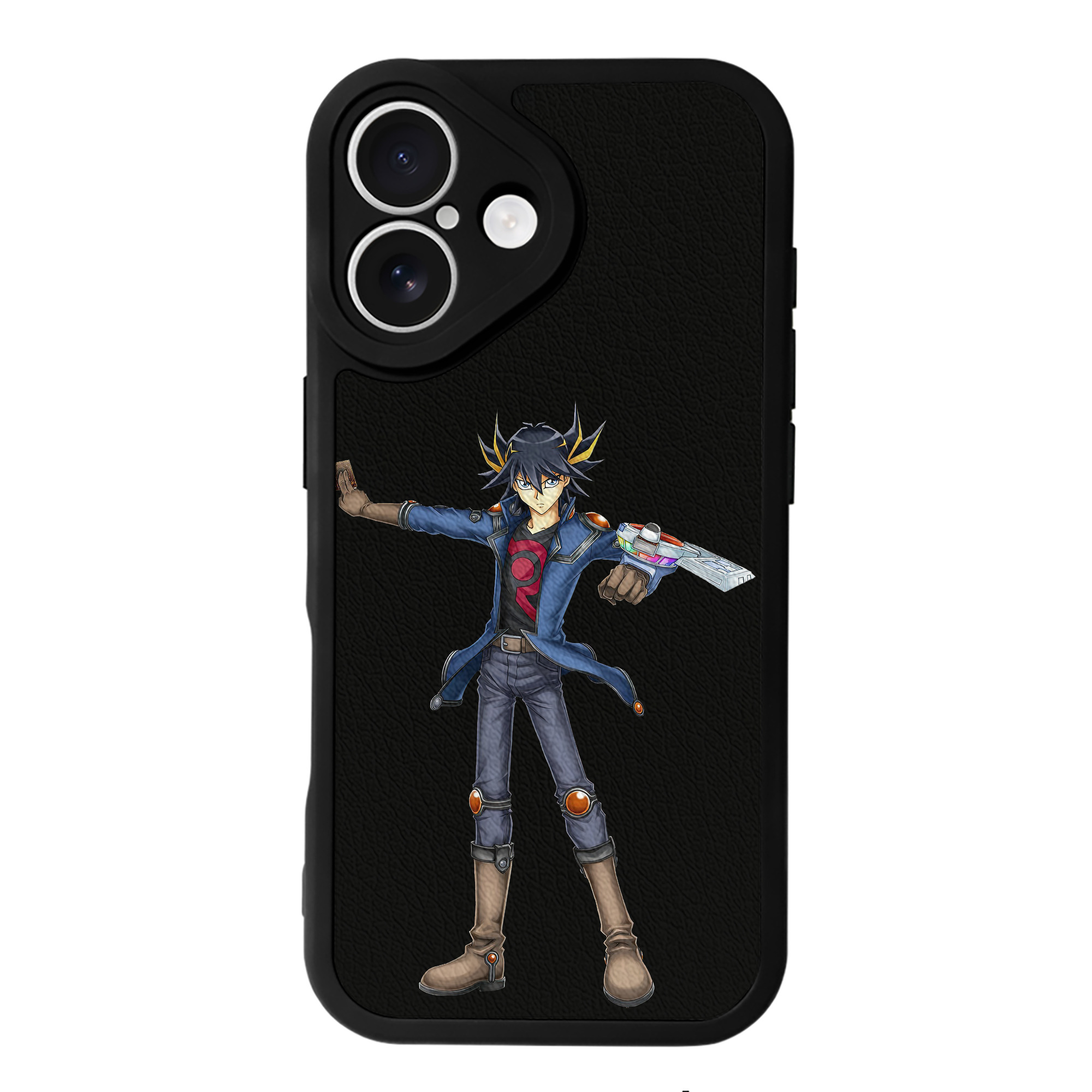 遊☆戯☆王 Yu-Gi-Oh! 【iPhone 16シリーズ対応】シリコンスマホケース（レザー調） 材質：シリコン